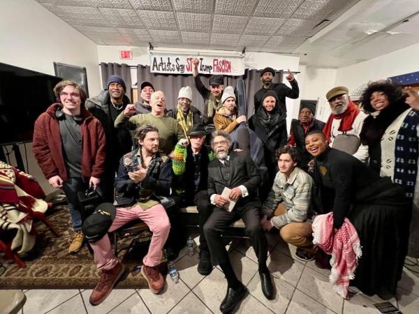 Performers at Revolution Books NYC fund raising event, February 20, 2025.