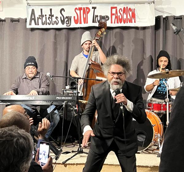 Arturo O'Farrill, and Cornel West at Revolution Books, February 20, 2025.