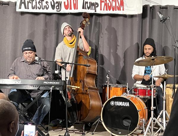 Arturo O'Farrill, and band perform at Revolution Books, February 20, 2025.