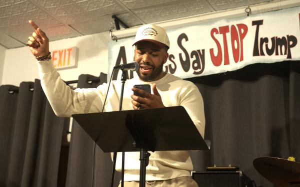 Frederick Joseph, at Revolution Books fund raising event, February 20, 2025.