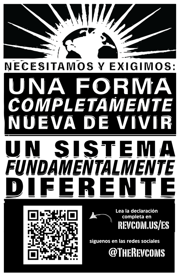 Poster: We Need We Demand slogan black and white, February 27, 2025, spanish