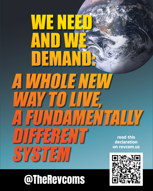 Sticker: We Need and We Demand A Whole New Way To Live A Fundamentally Different System.