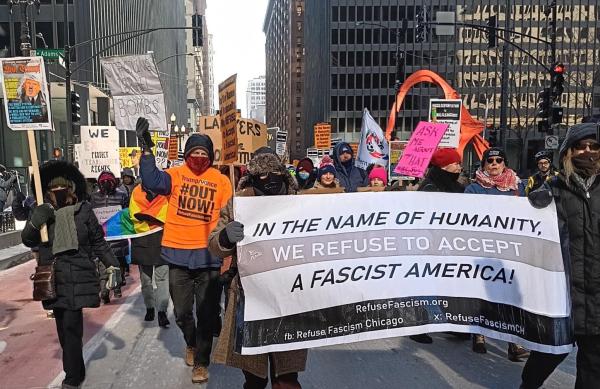 Refuse Fascism protests the entire MAGA/Fascist regime