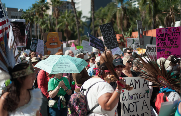 Women's March in Downtown Los Angeles, International Women's Day