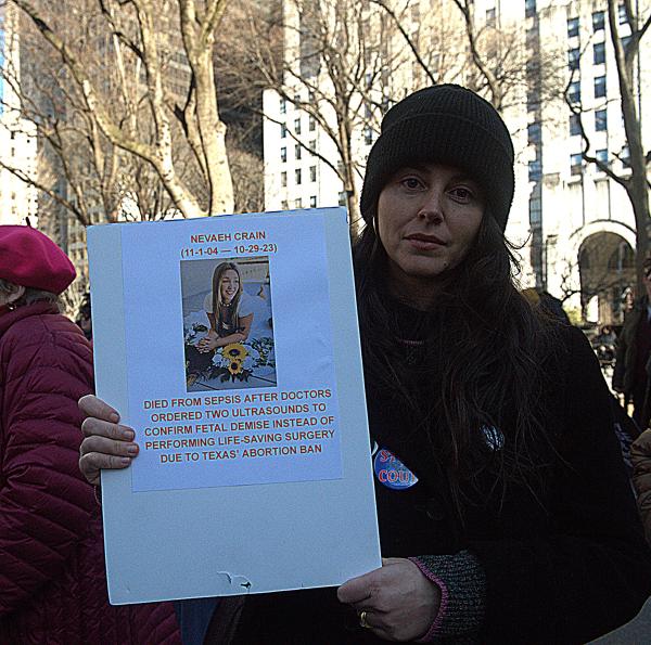 International Women's Day protest New York City