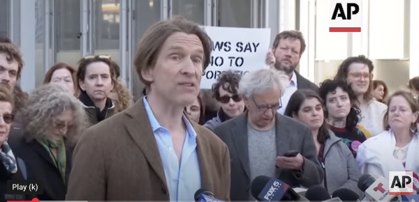 20250311 Columbia faculty press conference protesting arrest of Mahmoud Khalil.