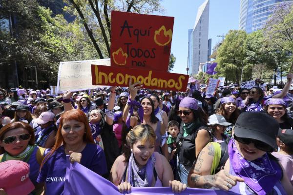 International Women's Day 2025 protest in Mexico City 
