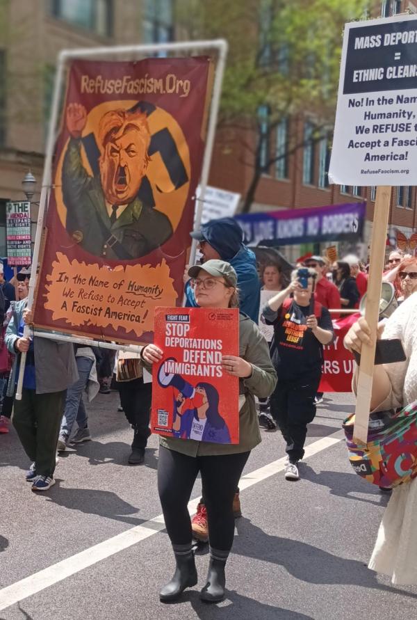 May Day 2025 march in Chicago.