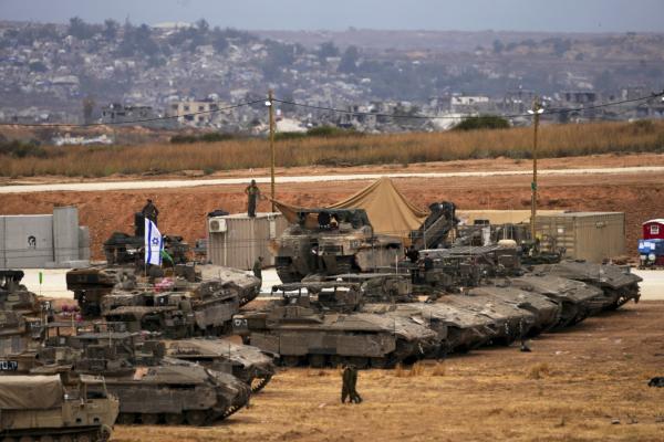 Israel's military tanks about to invade Gaza May 15, 2025.