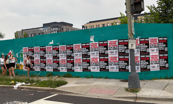 In NY and DC, dramatic posters with these messages have begun appearing on city streets.