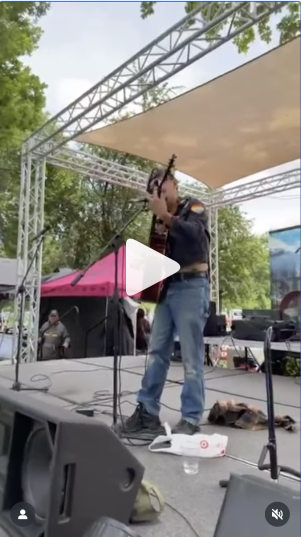 Daniel Hamrick sings song about trans boy at Hetero Awesome Fest in Boise Idaho