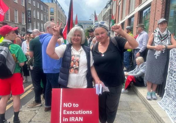 Iranians against executions in Ireland, July 15, 2025.