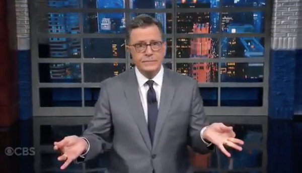 Steven Colbert on the LATE SHOW.