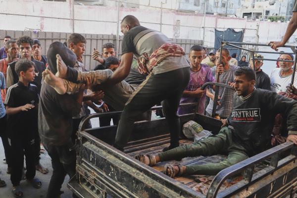 Palestinians wounded at food distribution sites, July 18, 2025.
