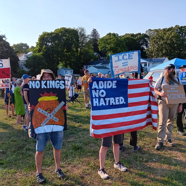 Good Trouble protesters at New Haven airport 
