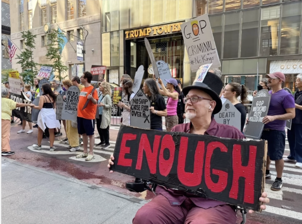 July 4th protest in front of Trump Tower, New York City