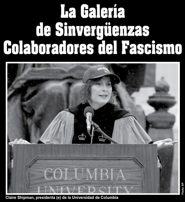 Cartel: Claire Shipman, Columbia University, colaboradores