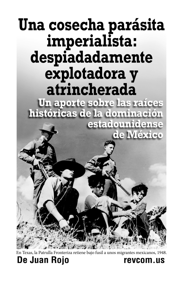 Cover of Spanish pamphlet, U.S. domination of mexico