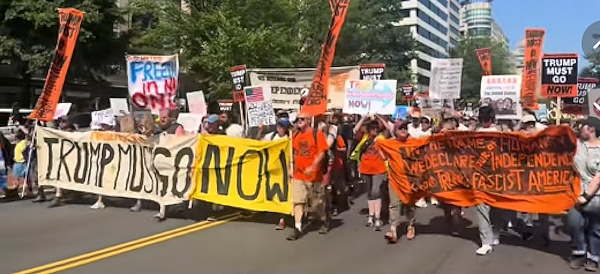 March to the White House "Trump Must Go Now!"