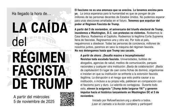 Ha llegado la hora de… LA CAÍDA del RÉGIMEN FASCISTA DE TRUMP.
