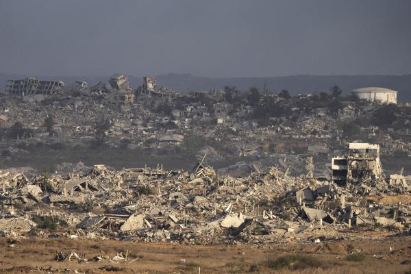 Destruction in Gaza Strip from Israeli ground and air strikes, August 25, 2025.
