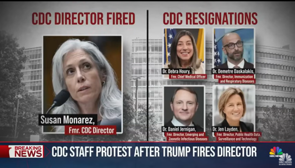 Susan Monarez, the head of the Centers for Disease Control and Prevention (CDC), and four CDC officials who resigned in protest.