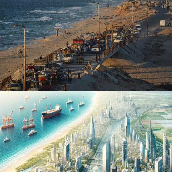 Gaza hell vs. riviera