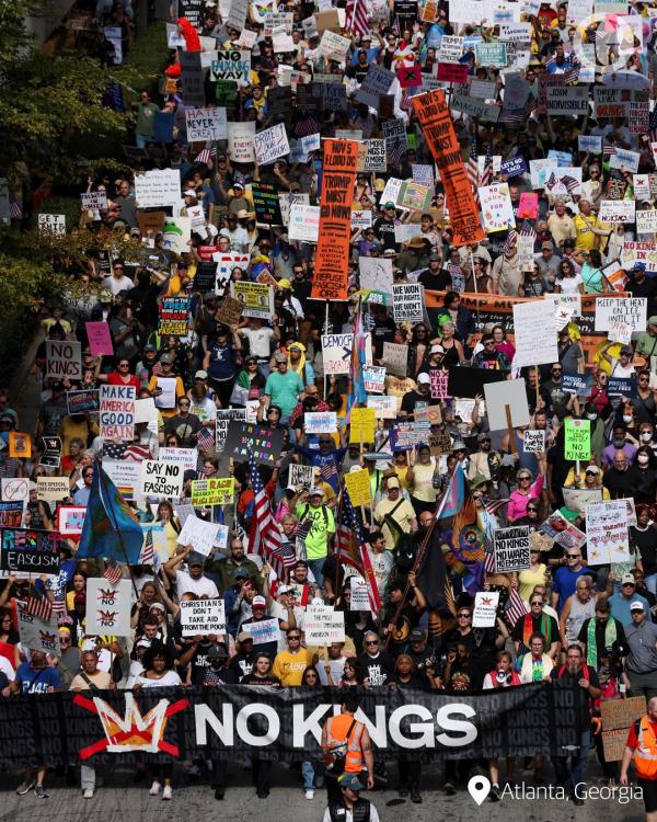 No Kings march in Atlanta