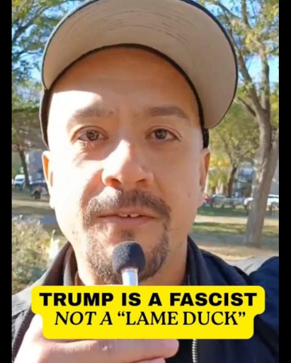 Trump is a fascist, not a lame duck