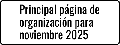 Principal página de organización para noviembre 2025