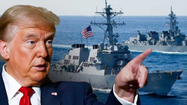 Trump and warships
