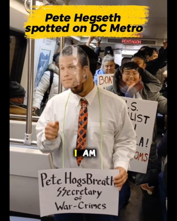 Pete Hogsbreath on the DC Metro