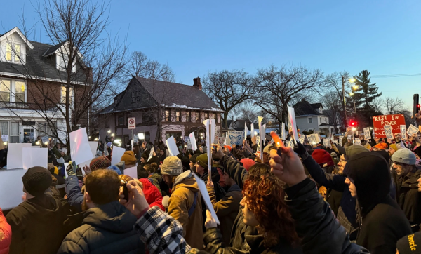 Vigil in Minneapolis, MN for ICE murder victim Renee Nicole Good, January 7, 2026.