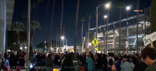 Oxnard, California protest against ICE murder of Renee Nicole Good, January 7, 2026