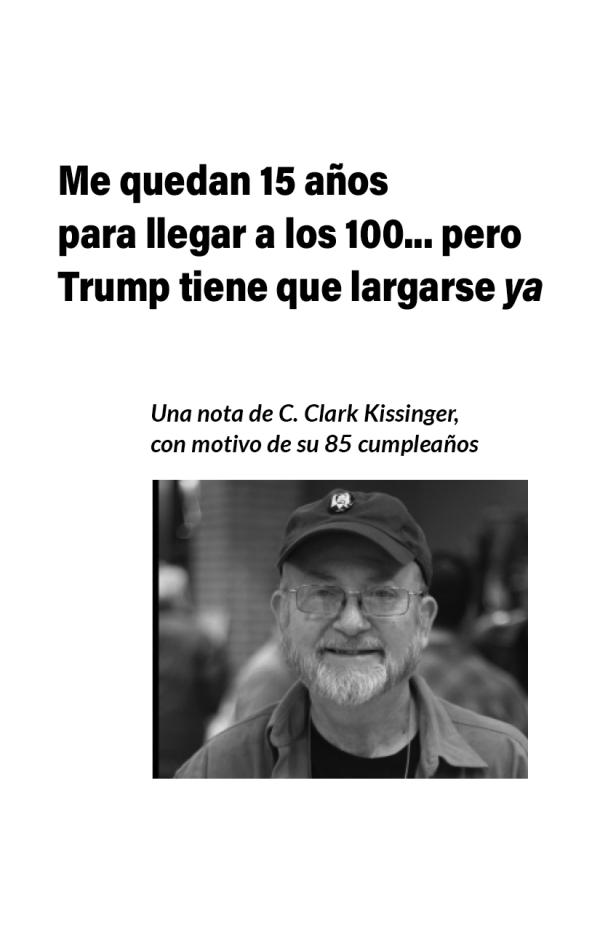 Clark Kissinger pamphlet cover in Spanish