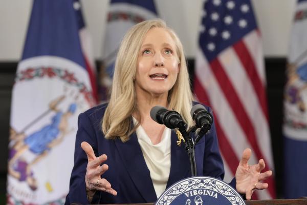 Virginia Gov. Abigail Spanberger delivers the Democratic response to President Donald Trump's State of the Union address Tuesday, February 24, 2026.