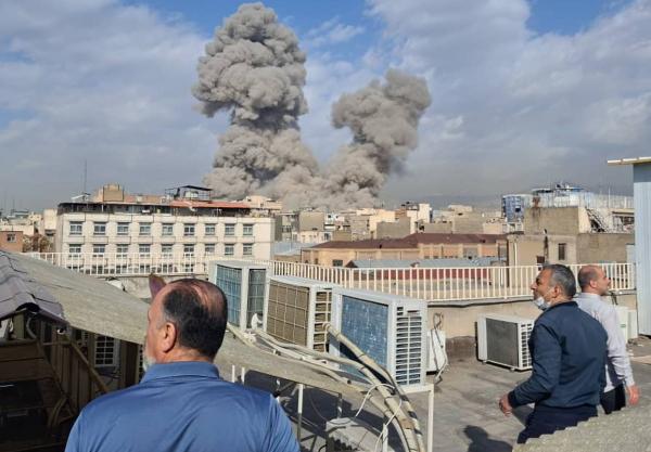 Smoke from US-Israeli bombing of Tehran, Iran, February 28, 2026.