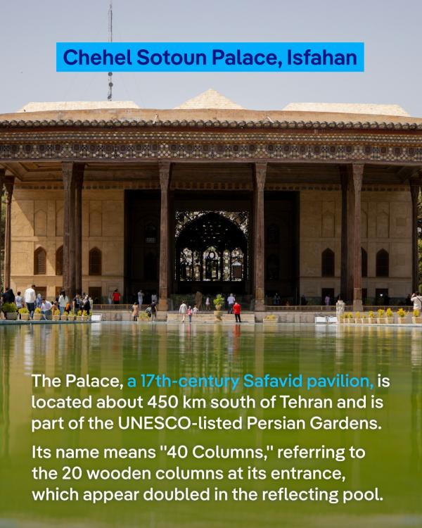 Damage to Iran's Chehel Sotoun Palace by US-Israeli bombing 