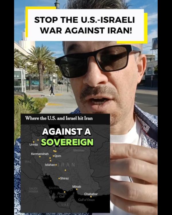 Rafael Kadaris: Stop the U.S. Israeli War on Iran!