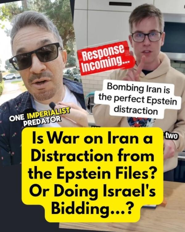 The Iran war is NOT a distraction from the Epstein files!