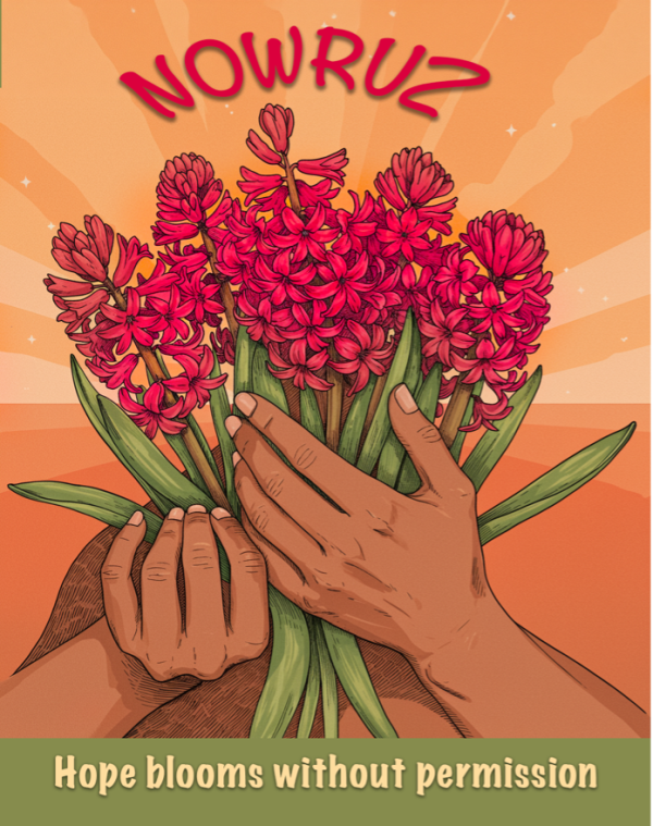 The red hyacinth is one symbol of Nowruz. 