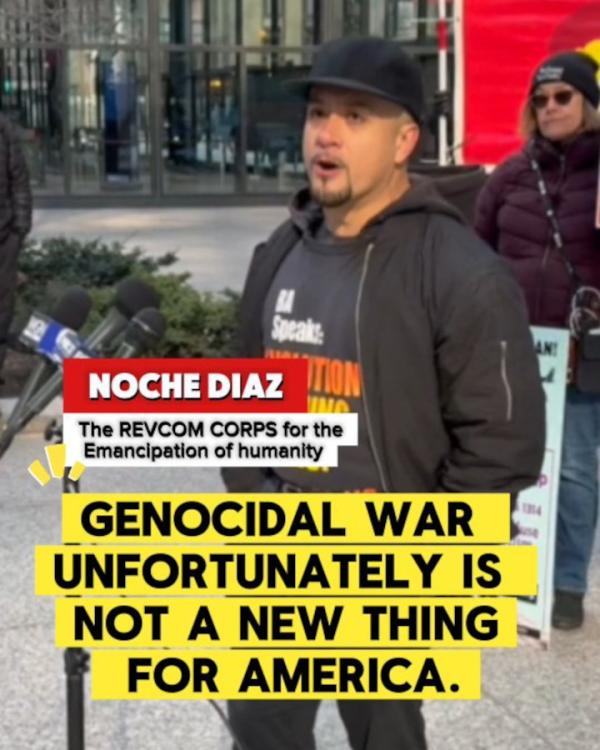Noche Diaz: Genocidal war unfortunately is not a new thing for America