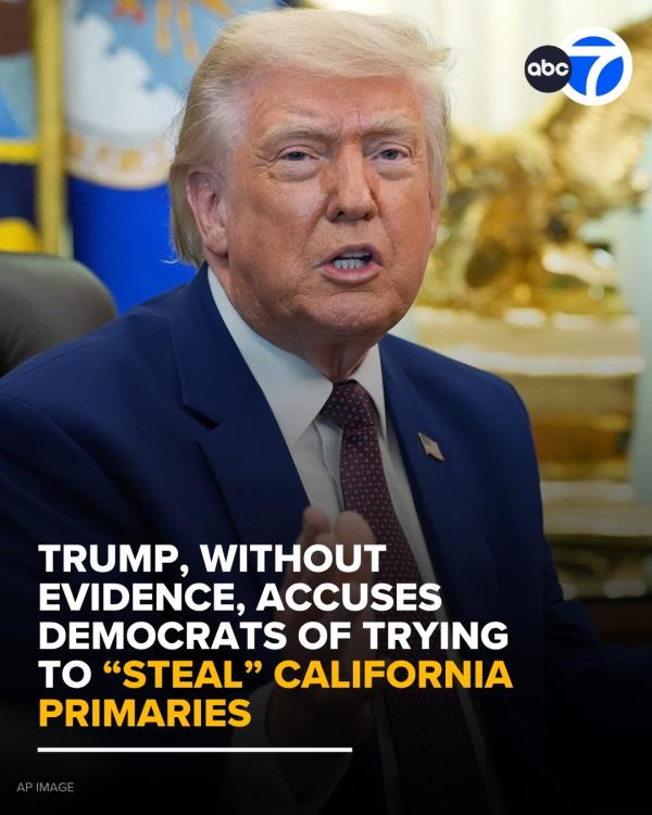 Trump accuses California of voter fraud.