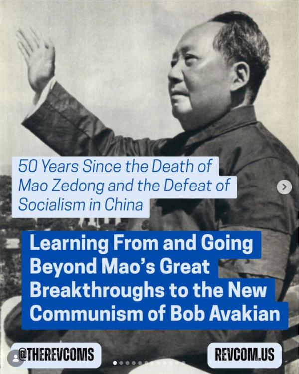 50 Years Since the Death of Mao Zedong and the Defeat of Socialism in China