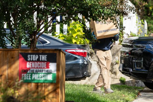DHS/ICE carry out a pre-dawn raid of Democratic Representative Ilhan Omar’s D.C. home, October 12, 2026.