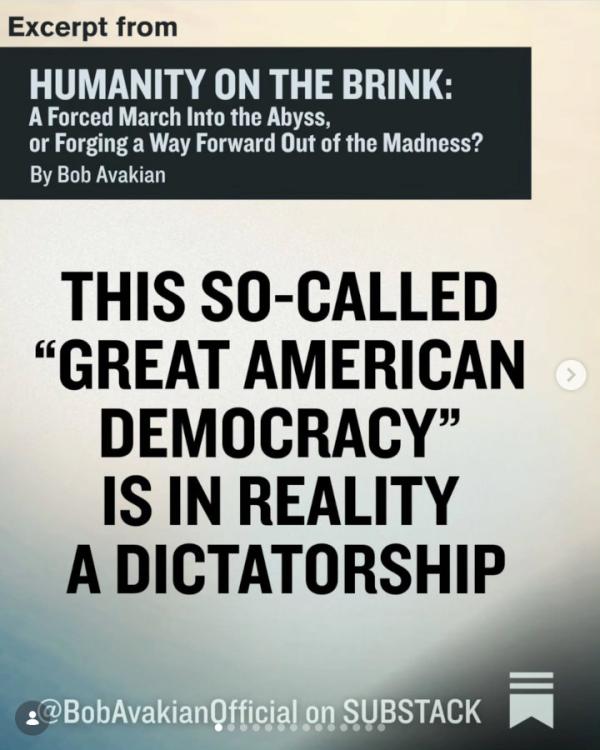 Bob Avakian: This so-called "great American democracy" is in reality a dictatorship