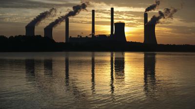This coal-fired plant in Juliette, Georgia is one of the top carbon dioxide emitters in the U.S.