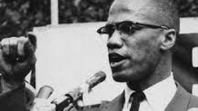 Malcolm X speaking