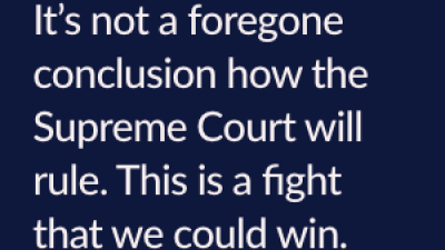 This is a fight that we could win. 