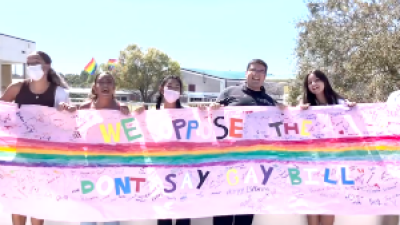 Florida students protest "Don't Say Gay" bill